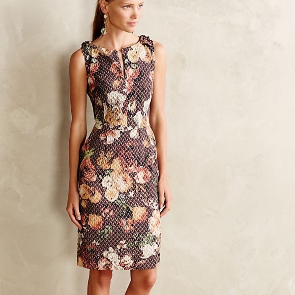 Anthropologie Tabitha Quilted Tema Dress